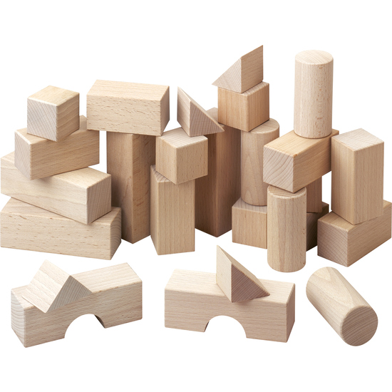 Дървен детски конструктор, 26 части