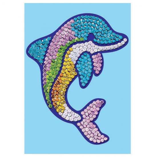 Творчески комплект с пайети, Делфинче