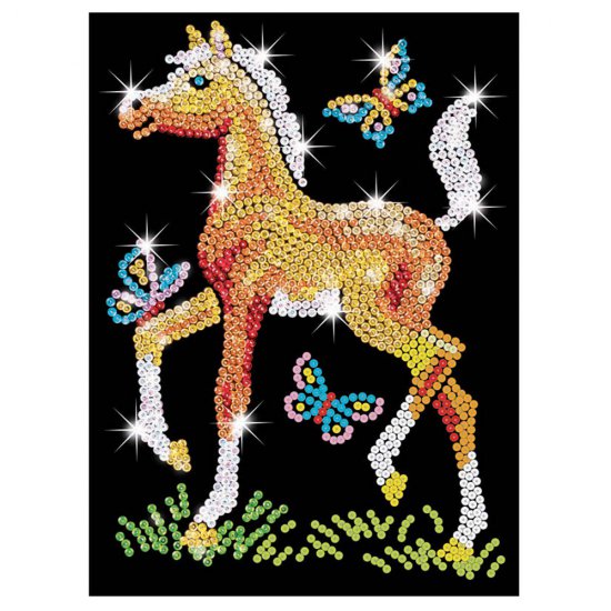 Творчески комплект с пайети, голям размер, Конче