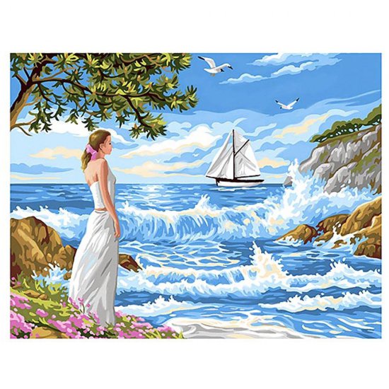 Рисуване по номера - голям размер, Морски бряг
