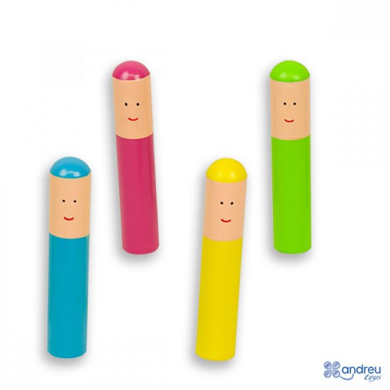 Дървена игра "Нагоре, надолу" - автобус