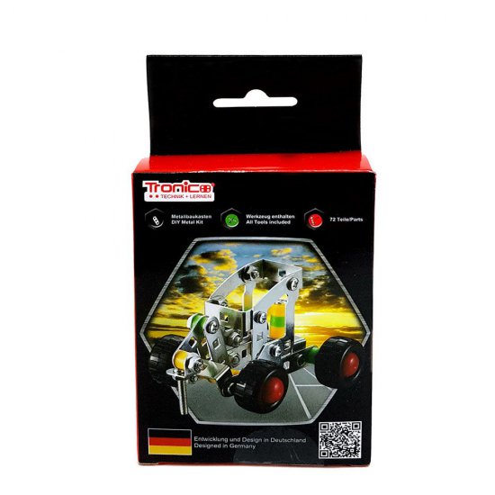 Метален конструктор, Багер, 72 части, Silver Serie