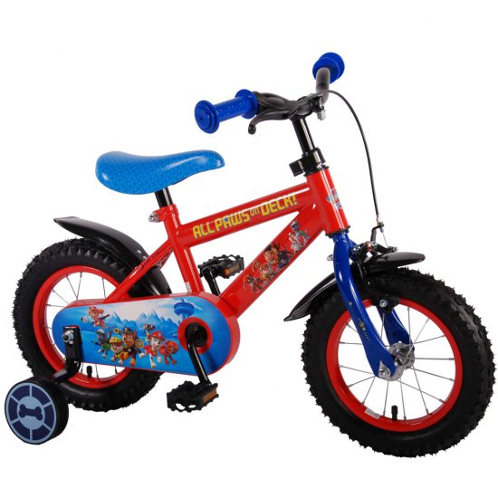 Детски велосипед с помощни колела - Пес Патрул, 12 инча