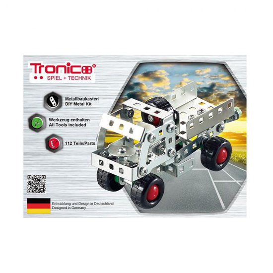 Метален конструктор, Камион, 112 части, Silver Serie