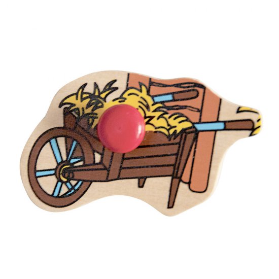 Дървен пъзел с дръжки - Животните във фермата