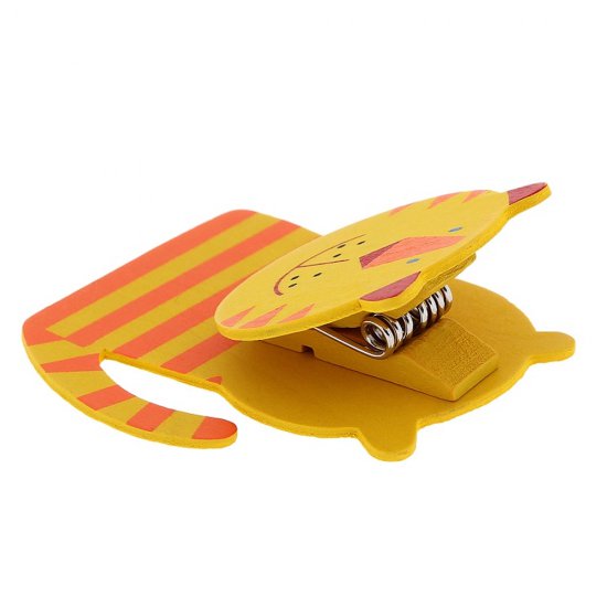 Дървен магнит с клипс - Тигърче