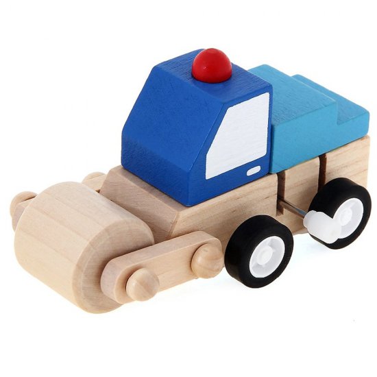 Дървена количка - валяк с механизъм