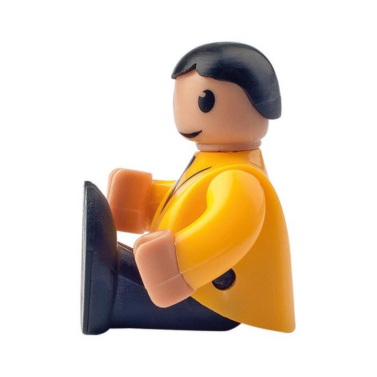 Дървен комплект с влакче и колички "Град", локомотив с батерия Дървен комплект с влакче и колички "Град", локомотив с батерия