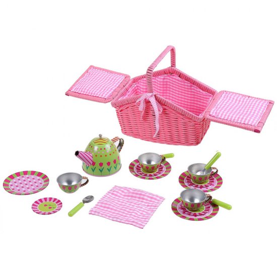 Кошница за пикник с чаен сервиз - Тренди