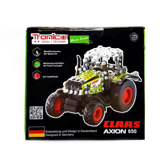 Метален конструктор Трактор CLAAS AXION 850, 213 части, Micro Series