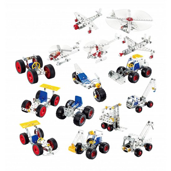 Метален конструктор, Превозни средства, 15 в 1