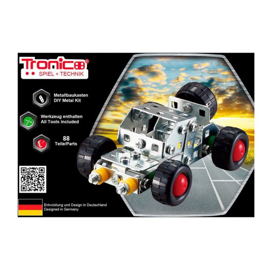 Метален конструктор, Джип, 88 части, Silver Serie