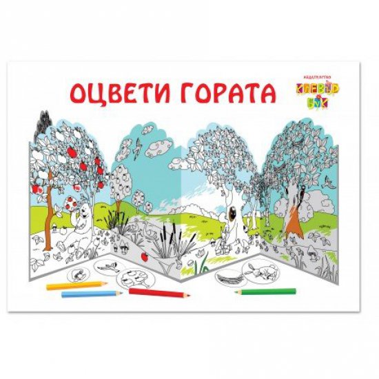 Книжка за оцветяване - Оцвети гората