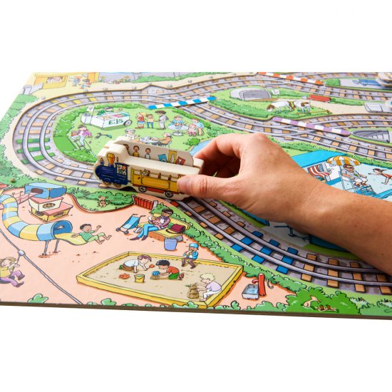 Забавна XXL детска настолна игра, Влакът тръгва