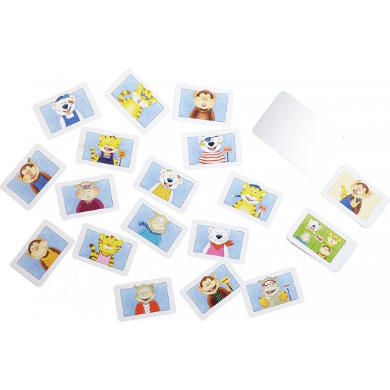 Настолна образователна игра за орална моторика, 3 броя, Мемо с мимики