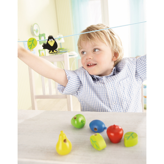 Образователна детска играчка за нанизване, Овощна градина