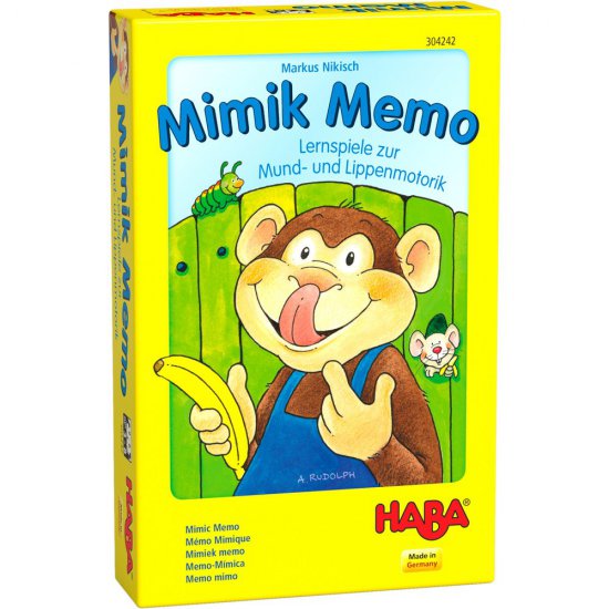 Настолна образователна игра за орална моторика, 3 броя, Мемо с мимики
