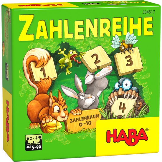 Детска настолна игра, Поредност на числата