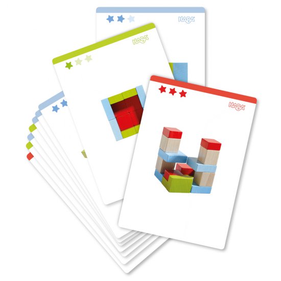 Дървен конструктор с шаблони, 16 части