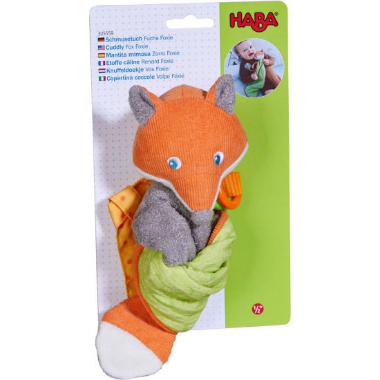 Мека играчка-кърпичка с държач за биберон, Кума Лиса