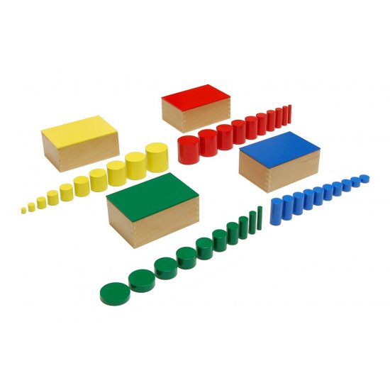 Цилиндри без дръжки, премиум - Монтесори материали