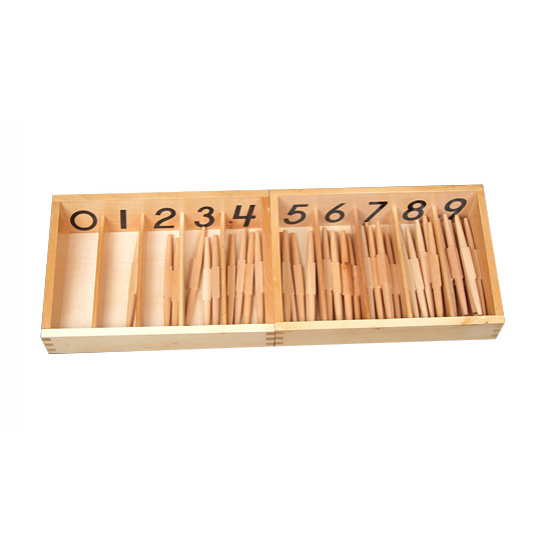Математическа кутия с 45 пръчици - Монтесори материали