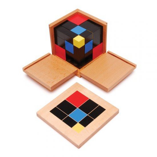 Tриномен (триноминален) куб - Монтесори материали