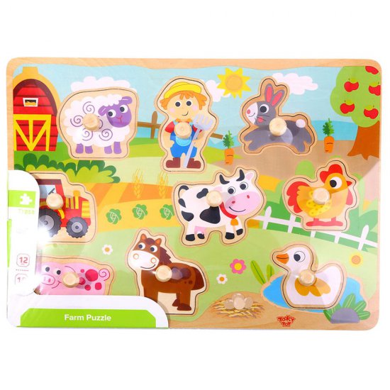 Дървен пъзел с дръжки, Ферма