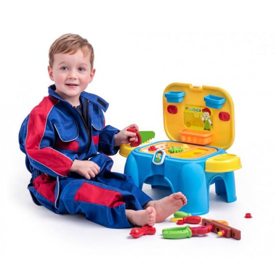 Работилница с инструменти и столче, комплект 2 в 1