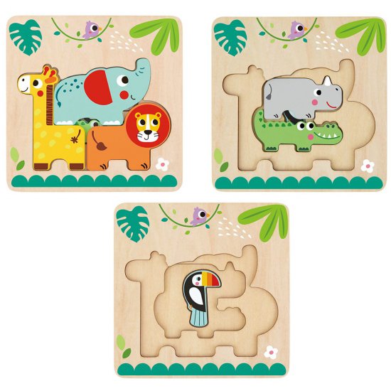 Tooky Toy, Многослоен пъзел, Животни