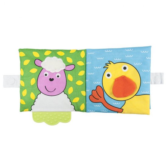 Мека книжка за бебе с гризалка "Ферма"