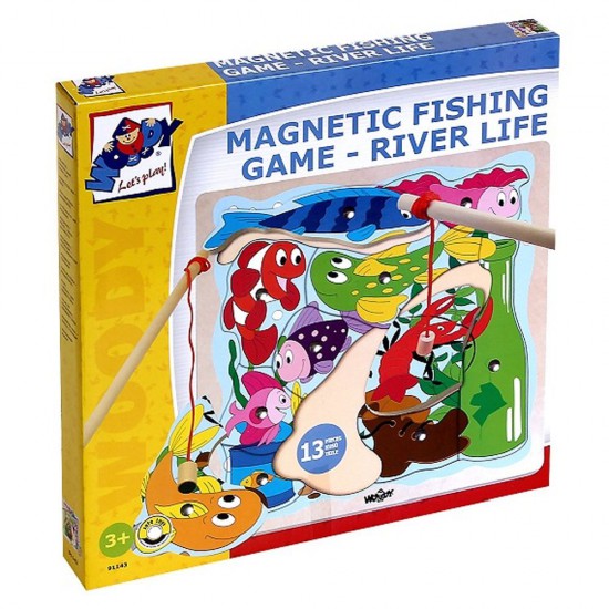 Дървен риболов - цветен