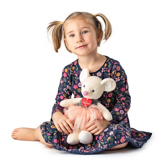 Lumpin, Мишле Аими, бяло, с модерна рокличка