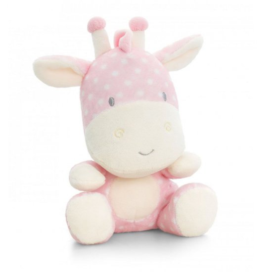 Плюшена играчка, Бебешко жирафче, Розово, 15 см