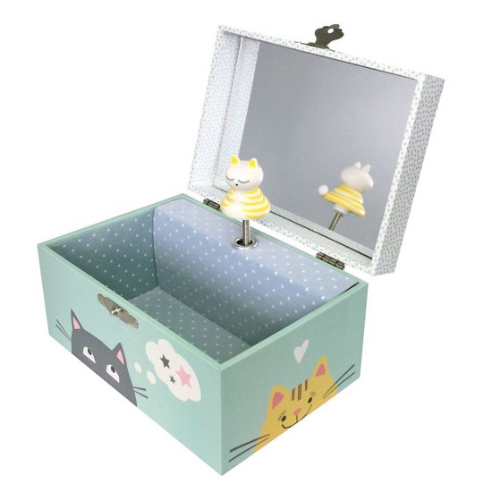 Светеща в тъмното дървена музикална кутия, Коте