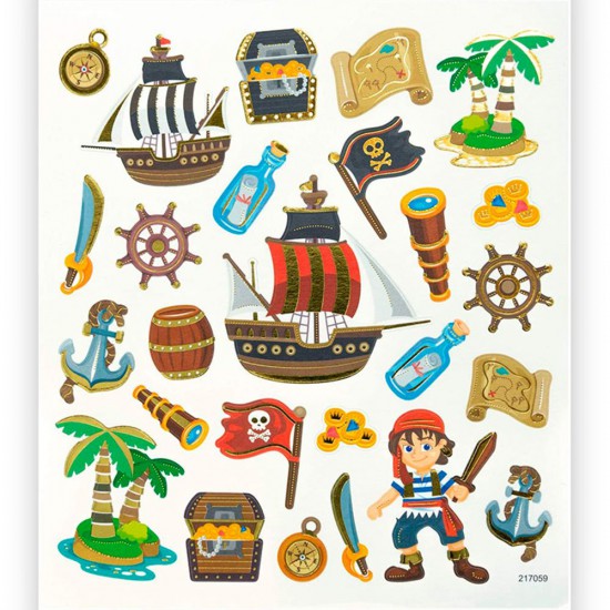Стикери, Пирати, 45 броя