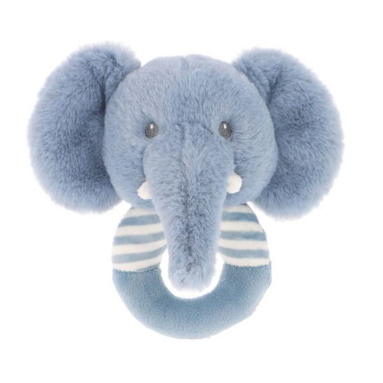 Keeleco, Слонче, Бебешка плюшена дрънкалка ринг, Keel Toys