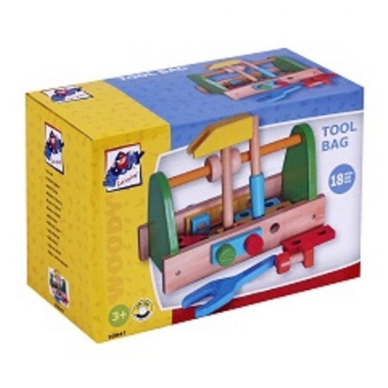 Дървена чанта с инструменти