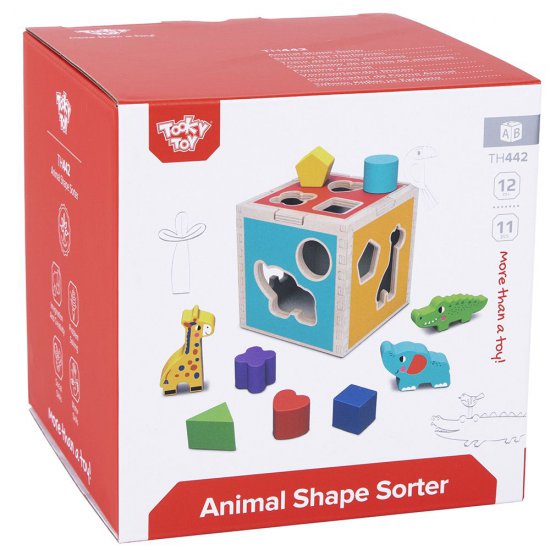 Tooky Toy, Дървен сортер с цветни форми и животни