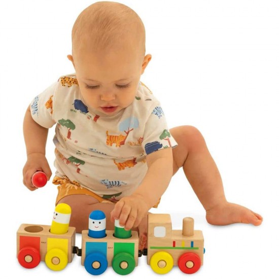 Galt Toys, Дървено детско влакче-сортер с човечета