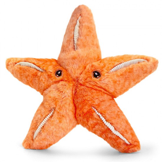 Keel Toys, Морска звезда, екологична плюшена играчка от серията Keeleco, 25 см