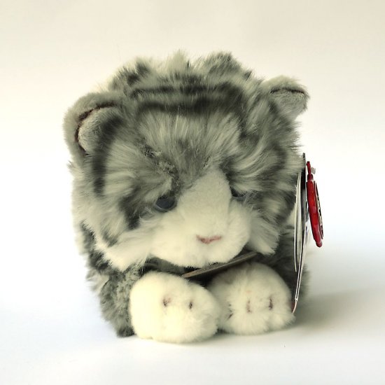 Плюшено легнало коте, 25 см, 4 цвята