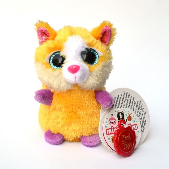 Плюшено коте Sunshine, Мини Мотсу, 10 см