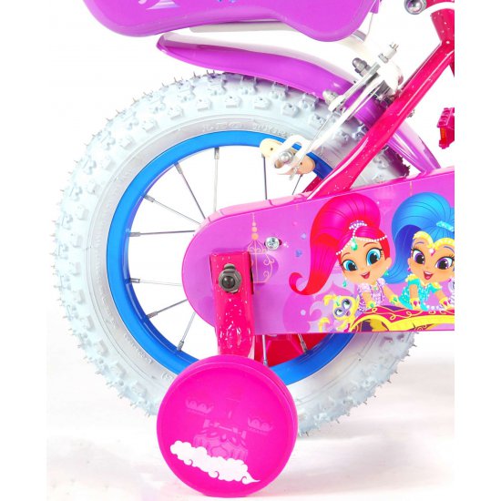 Детски велосипед, Shimmer & Shine, с помощни колела, 12 инча