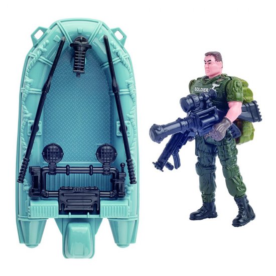 Фигурка на детски герой, Elite Team, Hammerhead с лодка