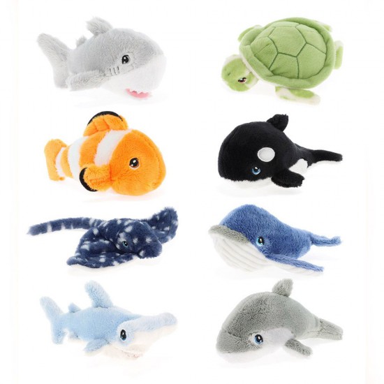 Keeleco, Екологична плюшена играчка, Морски свят, асортимент, 12 см, Keel Toys