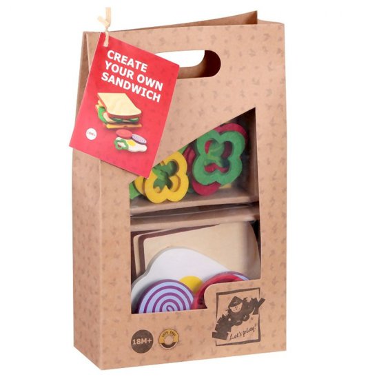 Дървен комплект - Направи си сандвич