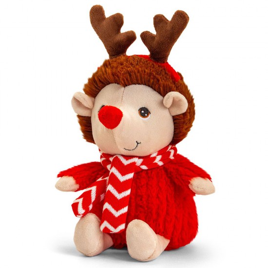 Keeleco, Екологична играчка, Таралежче с коледно облекло, 20 см, Keel Toys