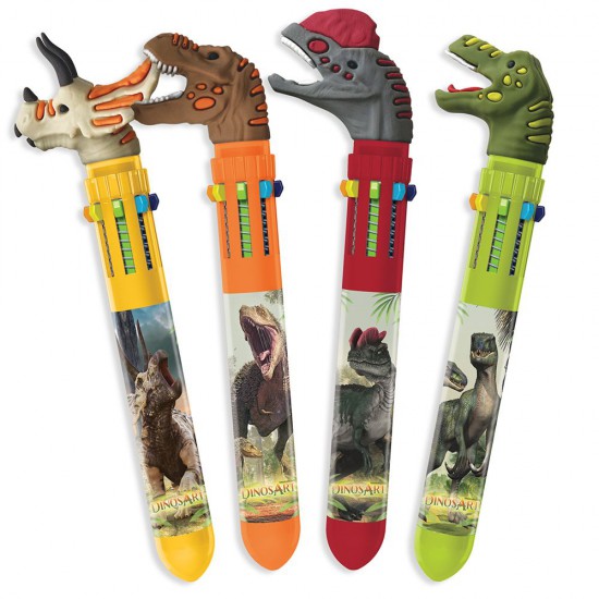 DinosArt, Химикалки с 10 цвята, Динозаври