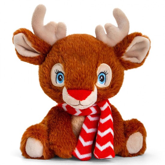 Keeleco, Екологична играчка, Keeleco, Коледни животни със шалче, 16 см, Keel Toys